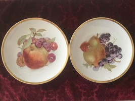 Golden Crown E&amp;R 1886 Germany Salad Luncheon Fruit Plates 7” Set of 2 - £9.38 GBP