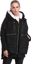 Shanghai Bund Women s Thickened Down Jacket with Hood Winter Warm Hooded Parka C - £50.04 GBP