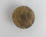 Vintage Soccer Ball Gold Tone Lapel Hat Pin - $6.31