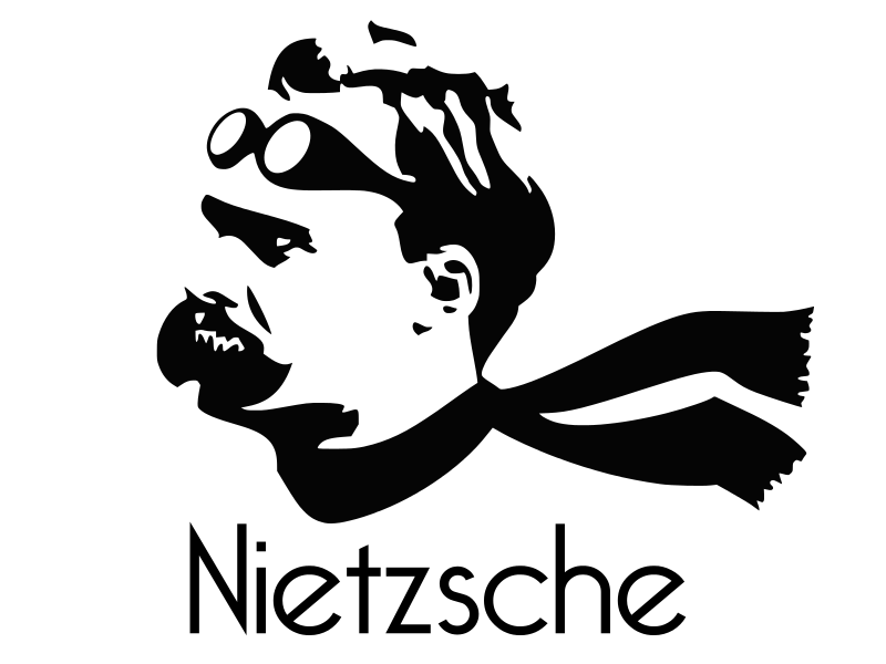 NIETZSCHE IS MY CO PILOT Vinyl Decal Car Wall Window Sticker CHOOSE SIZE COLOR
