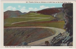 Rocky Mountain National Park Postcard Tundra Curves Trail Ridge Road Unused - £2.34 GBP
