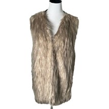 Lebby Collection Plus Size Faux Fur Vest Sleeveless Knit Jacket Women&#39;s ... - $24.75