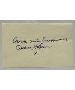 Audrey Hepburn (d. 1993) Signed Autographed Vintage 3x5 Signature Page - $422.53 CAD