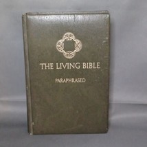 Vintage 1971 &quot;The Living Bible Paraphrased&quot; Hardcover, 1st Print, Tyndal... - $255.41 MXN
