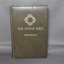 Vintage 1971 &quot;The Living Bible Paraphrased&quot; Hardcover, 1st Print, Tyndal... - £11.18 GBP