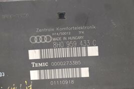 Audi A4 S4 Convertible Comfort Convenience Control Module Ccm 8h0959433C image 2