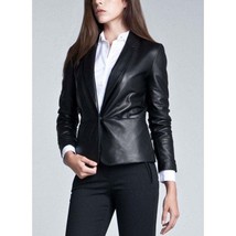 Hidesoulsstudio Leather Blazer Women Jacket #3 - £102.70 GBP