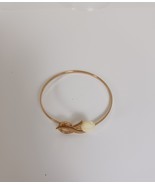 Vintage Avon Bangle With Lucite Tulip 1980 Signed - $420.15 MXN