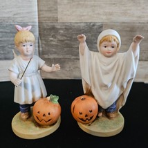 Homco &quot;Denim Days&quot; 1985 Halloween Figurines #1516 Tag - £15.20 GBP