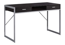 Modern 48&quot; Computer Desk w/ Drawers - Brown &amp; Grey - $190.99