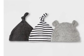 Newborn Baby Cloud Island 3-Pack Hat  Beanies Unisex 0-6 Months New With Tags - £6.29 GBP