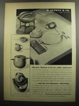 1952 B. Altman &amp; Co. Ad - Raymor Modern Oven-to-table Stoneware - $18.49