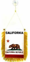 State of California Mini Flag 4&quot;x6&quot; Window Banner w/suction cup - £2.30 GBP
