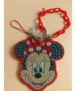 Tokyo Disney Resort Sparkling Rhinestones Cute Minnie Mouse Keychain Str... - £18.64 GBP
