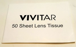 Vivitar 50 Lens Tissue Sheet for cleaning camera lens 50mm f1.8 - $120.31 MXN