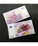 2025  Year of The Snake 100 Euro Commemorative Bill Souvenir Banknote UNC - $5.92 CAD