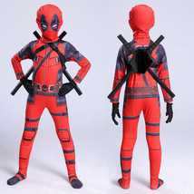 Deadpool Lycra Spandex Costume Kid and Adult Halloween Cosplay Superhero Suit - £23.24 GBP