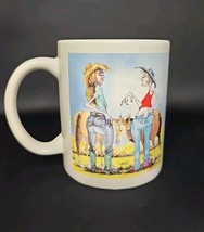 Leanin Tree Coffee Mug Daryl Reed With Age Comes Wisdom 1990s Western Humor - $15.79