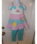 GOODLAD 2 PIECE SWING TOP WITH SOLID BLUE LEGGINGS SIZE 2T NEW - $24.49 CAD