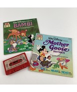 Walt Disney Storyteller Cassette Tape Mother Goose Bambi Read Along Book... - $40.53 CAD