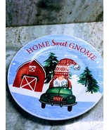 Ship N 24 hours. Christmas Gnome Salad Plate: “Home Sweet Gnome”. - £15.53 GBP