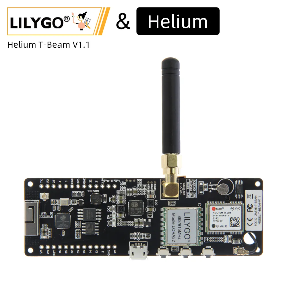 Lilygo® &amp; Helium T-Beam V1.1 ESP32 Lo Ra Development Board Lo Ra Wan 868MHz 915MHz - £38.51 GBP