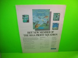 Scrambled Spirits Video Arcade Game Pull Out Magazine Large Ad 10&quot; X 13&quot; Vintage - £13.09 GBP
