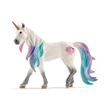 Schleich bayala, Unicorn Toys for Girls and Boys, Sea Unicorn Mare with Gems, Bl - £25.75 GBP