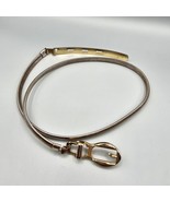 Vintage Cinch Belt Wonems 25-31&quot; Waist Two Tone Slinky Chain Stretch - $14.99