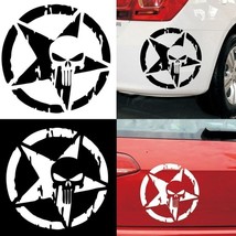 Skull head pentagram decal truck window 13x13cm car accessories car sticker refit vinyl thumb200