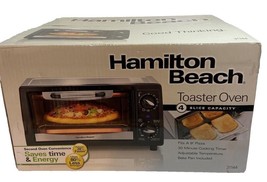 Hamilton Beach #31144 Four-Slice Toaster Oven Stainless Steel - £83.85 GBP