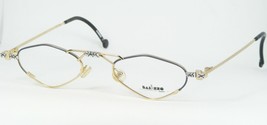 Vintage Bajazzo Flirt Fa Gold /BLUE Stone /SILVER Eyeglasses Frame 47-21-140mm - £76.92 GBP