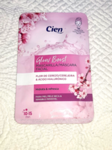 Cien Glow Boost Hydrating Refreshing Sheet Mask cherry and hyaluronic acid - £6.73 GBP