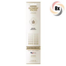 8x Packs Gonesh Extra Rich White Musk Incense Sticks | 20 Sticks Per Pack - £14.62 GBP