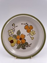 Vintage Harvest Mountain Flowers 7 3/4&quot; Salad Plate Orange Yellow Floral Green - £7.77 GBP