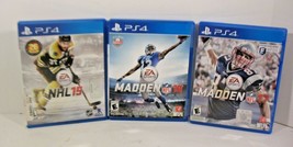 3 Play Station 4 Games by EA Sports NHL 15 and Madden NFL 16, 17 - £7.05 GBP