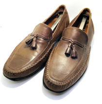 Bostonian Mens Size 10 M Brown Leather Tassel Loafers Loafer Dress Shoes - £49.51 GBP