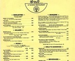 Jilly&#39;s East Menu Seattle Washington 1970&#39;s Kelly&#39;s French Dip Sandwiches.  - $37.62