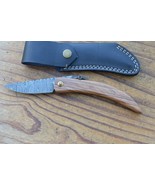 damascus real handmade beautiful folding knife From The Eagle Collection... - $741.12 MXN
