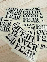 Faith over Fear Sticker - Decal - $3.99