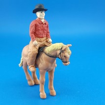 Cowboy On A Horse Replacement Figure Safari Wild West Toob SAF680904 Diorama - £4.08 GBP