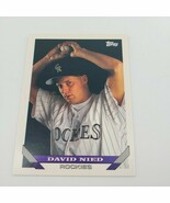1993 Topps David Nied #444 Colorado Rockies Baseball Card - $18.65 MXN