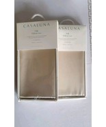 CASALUNA Standard Solid Silk 20”x30” Pillowcase Natural (Two Cases) - £20.96 GBP