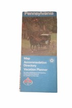 Amoco Pennsylvania 1976 Vintage Map, Accommodation Directory, &amp; Vacation... - $4.27