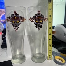 Pilsner Tall Beer Glass Harley Davidson Cafe Live Hard Ride Easy Las Veg... - $549.09 MXN