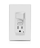 Leviton GFSW1-W Self-Test SmartlockPro Slim GFCI Combination Switch - $37.69