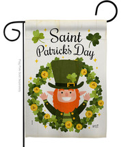 St Patrick&#39;S Wreath Garden Flag Patrick 13 X18.5 Double-Sided House Banner - £15.87 GBP