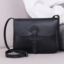 Genuine Leather Flap Crossbody Bags For Women Small Shoulder Messenger Bag Fashi - £40.62 GBP