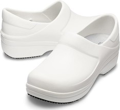 Crocs Neria Pro II Clogs Womens Size 10 Slip On Work Shoes White Comfy NEW - £24.91 GBP