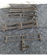 VTG Metal O Guage Train Tracks Lot of 12 Straight Curved Switch Made In ... - $33.94 CAD